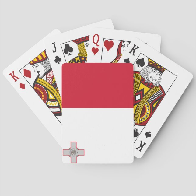 Baraja De Cartas Bandera de Malta (Reverso)