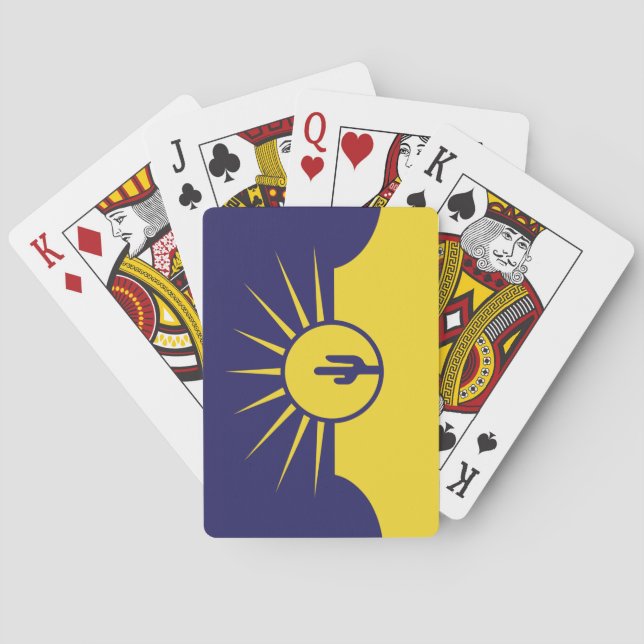 Baraja De Cartas Bandera de Mesa (Arizona, Estados Unidos) (Reverso)