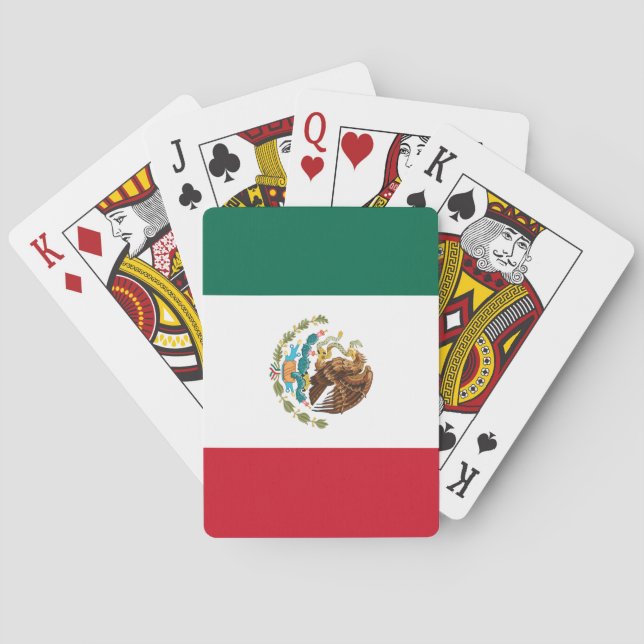 Baraja De Cartas Bandera de México (México) (Reverso)