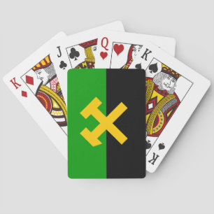Baraja De Cartas Bandera de mineros y trabajadores mineros
