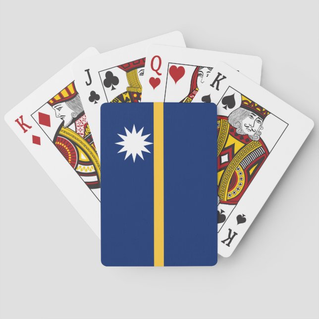 Baraja De Cartas Bandera de Nauru (Reverso)