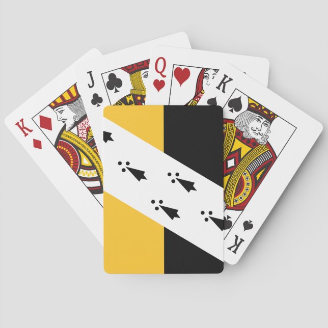Baraja De Cartas Bandera de Norfolk (Reverso)