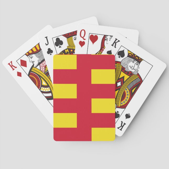Baraja De Cartas Bandera de Northumberland (Reverso)