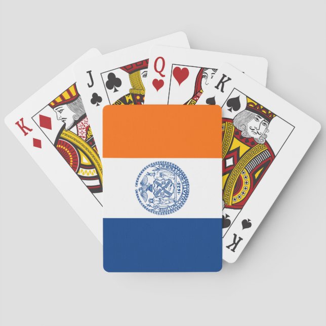 Baraja De Cartas Bandera de Nueva York (Reverso)