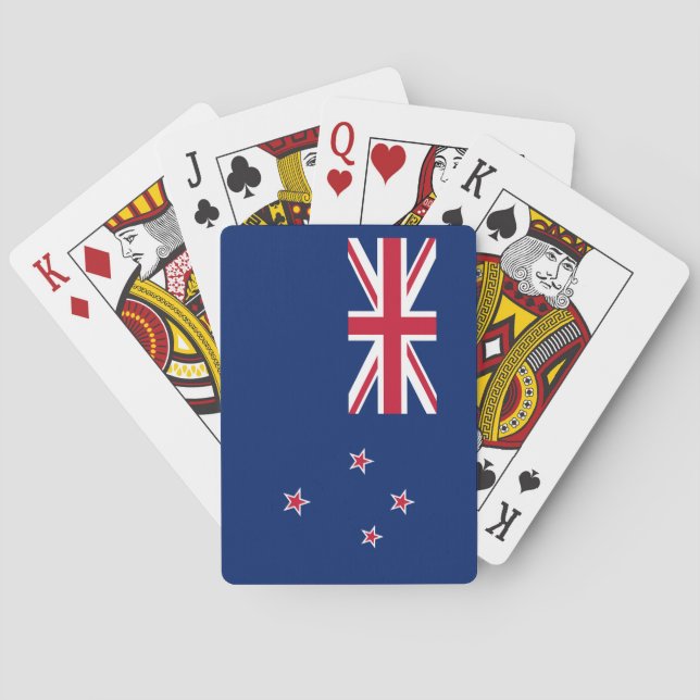 Baraja De Cartas Bandera de Nueva Zelanda (Reverso)