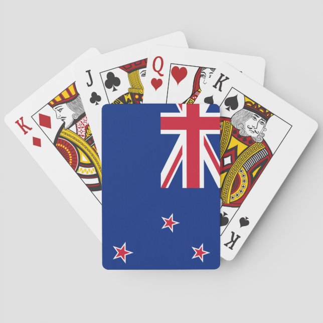 Baraja De Cartas Bandera de Nueva Zelanda (Reverso)
