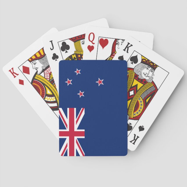 Baraja De Cartas Bandera de Nueva Zelanda (NZ) (Reverso)