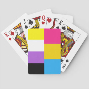 Baraja De Cartas Bandera de orgullo dual pansexual no binaria