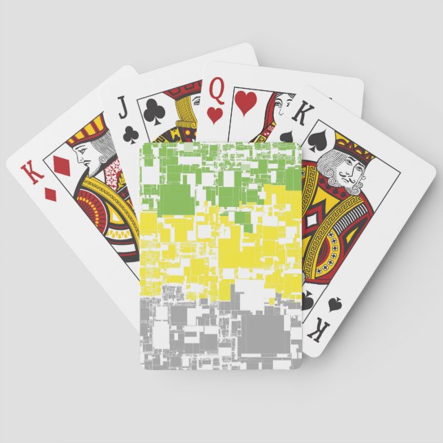 Baraja De Cartas Bandera de orgullo Lithromantic abstracta funky ge (Reverso)