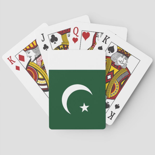 Baraja De Cartas Bandera de Pakistán (Reverso)