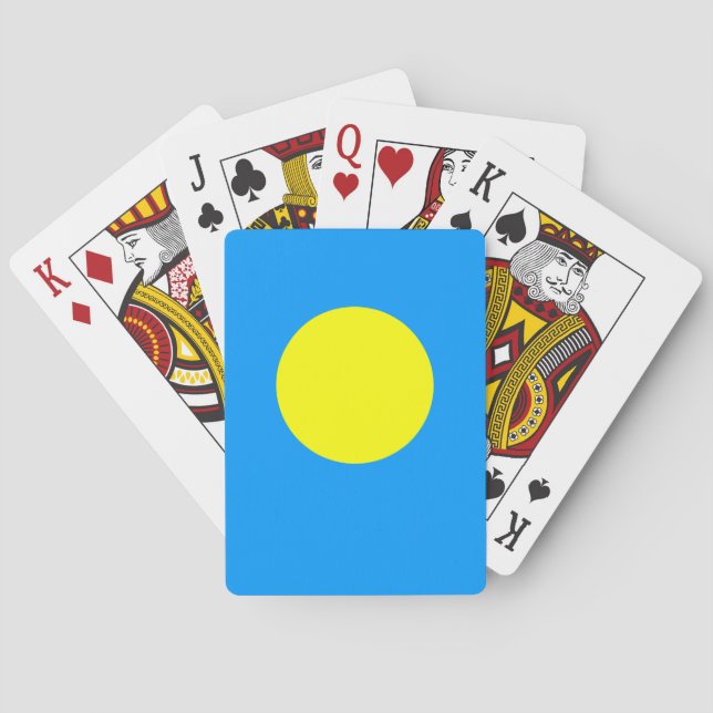 Baraja De Cartas Bandera de Palau (Reverso)