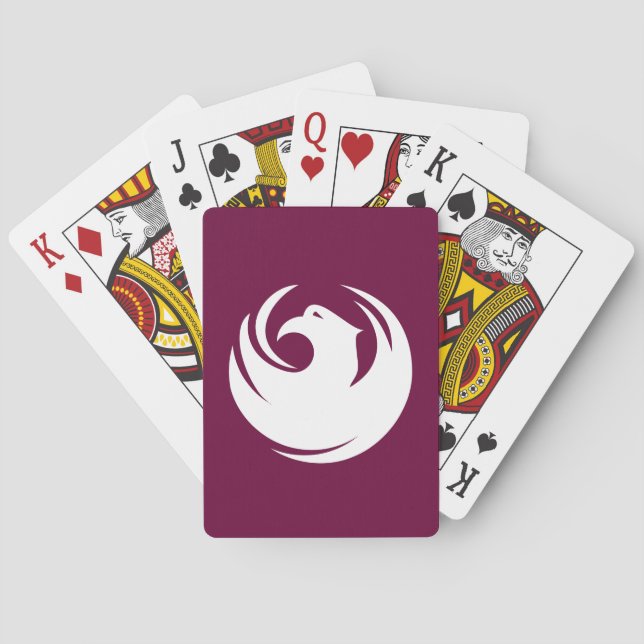 Baraja De Cartas Bandera de Phoenix, Arizona (Reverso)