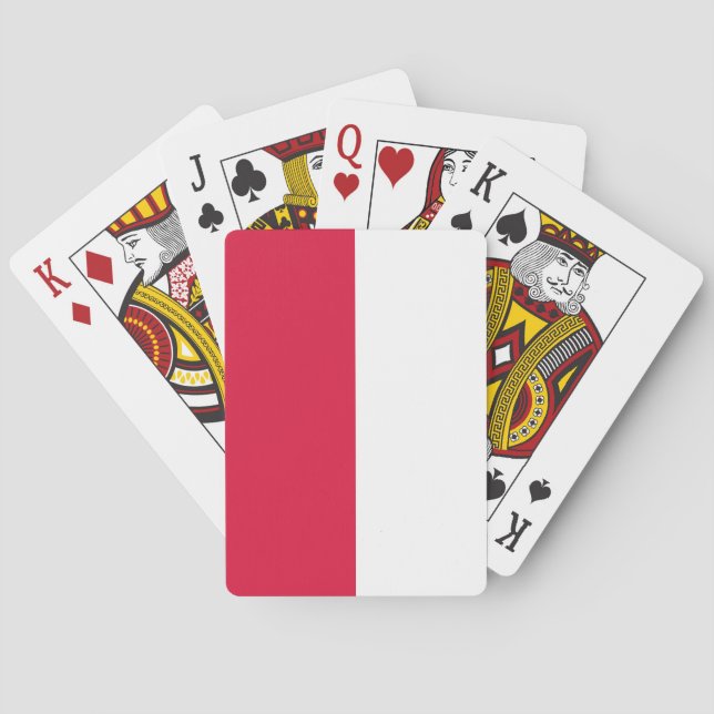 Baraja De Cartas Bandera de Polonia (Reverso)