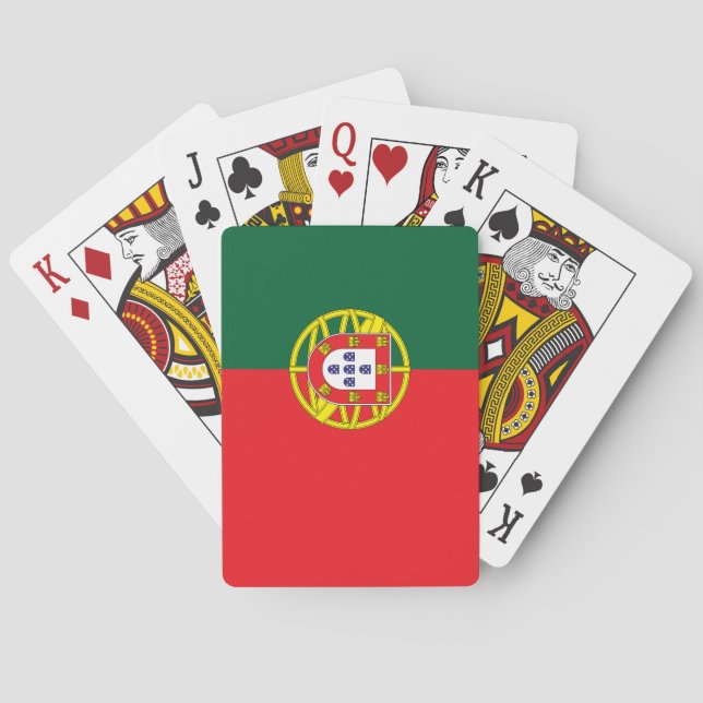 Baraja De Cartas Bandera de Portugal (Reverso)