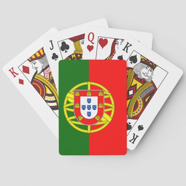 Baraja De Cartas Bandera de Portugal (Reverso)