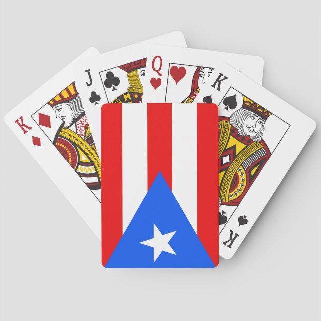 Baraja De Cartas Bandera de Puerto Rico (Reverso)