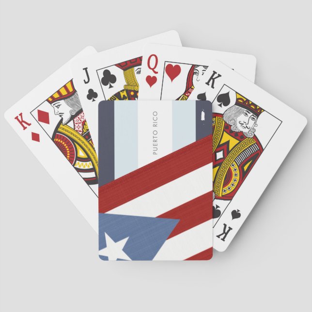 Baraja De Cartas Bandera de Puerto Rico (Reverso)