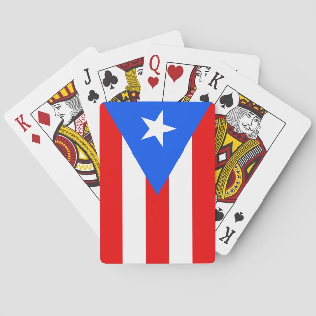 Baraja De Cartas Bandera de Puerto Rico (Reverso)