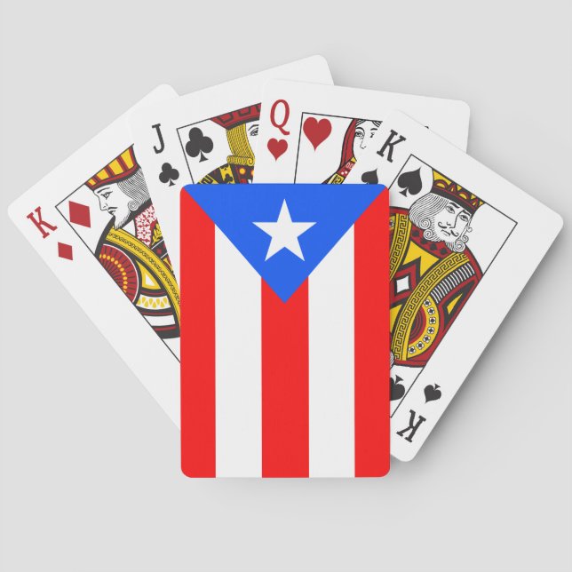 Baraja De Cartas Bandera de Puerto Rico (Reverso)