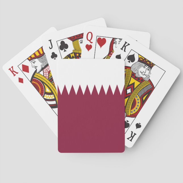 Baraja De Cartas Bandera de Qatar (Reverso)