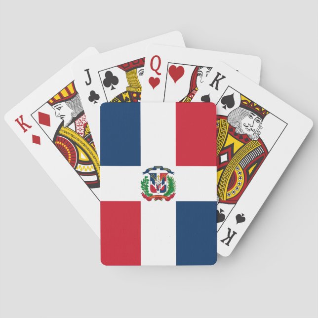 Baraja De Cartas Bandera de República Dominicana (Reverso)