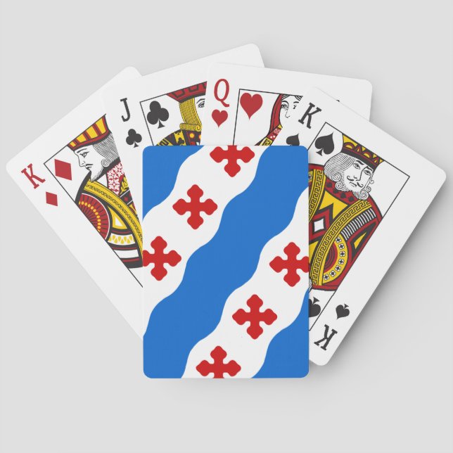 Baraja De Cartas Bandera de Rockville (Maryland City) (Reverso)