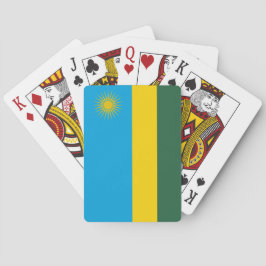 Baraja De Cartas Bandera de Ruanda (Ruanda) (País Africano)