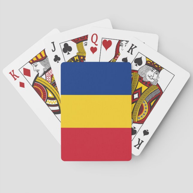 Baraja De Cartas Bandera de Rumania (Reverso)