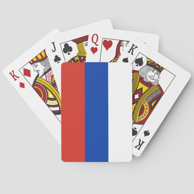 Baraja De Cartas Bandera de Rusia (Reverso)