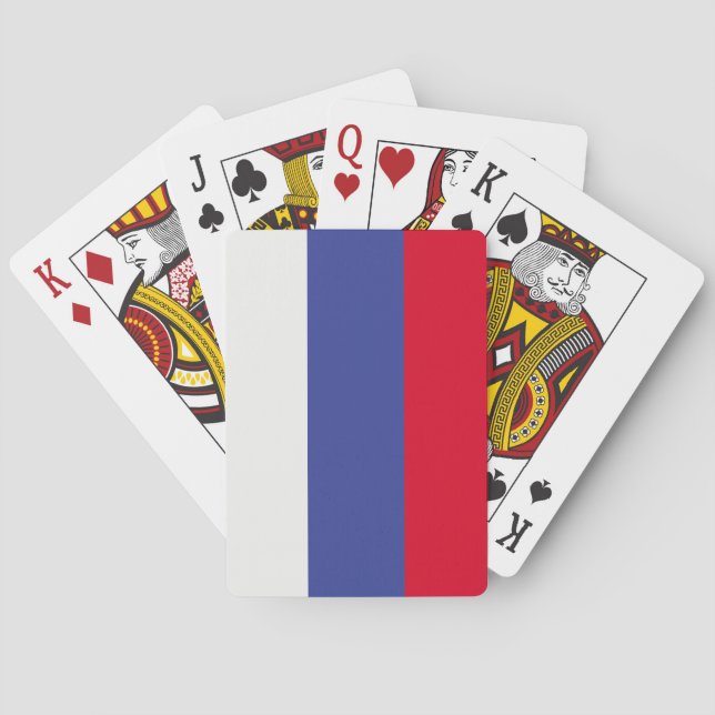 Baraja De Cartas Bandera de Rusia (Reverso)