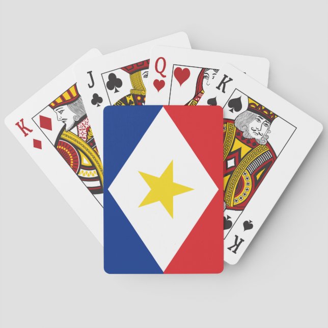 Baraja De Cartas Bandera de Saba (Reverso)