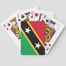Baraja De Cartas Bandera de Saint Kitts y Nevis (Caribe)