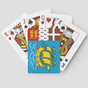 Baraja De Cartas Bandera de Saint Pierre y Miquelon