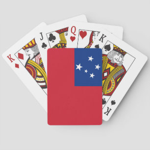 Baraja De Cartas Bandera de Samoa