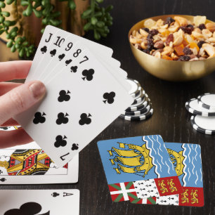 Baraja De Cartas Bandera de San Pedro y Miquelón