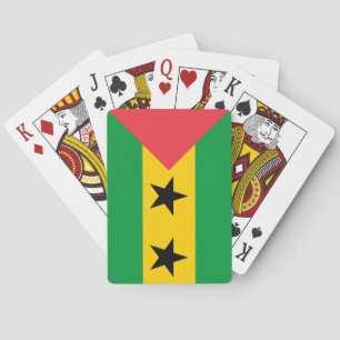 Baraja De Cartas Bandera de Santo Tomé y Príncipe