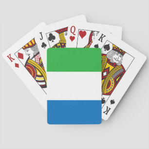 Baraja De Cartas Bandera de Sierra Leona