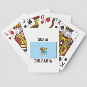 Baraja De Cartas Bandera de Sofia Bulgaria