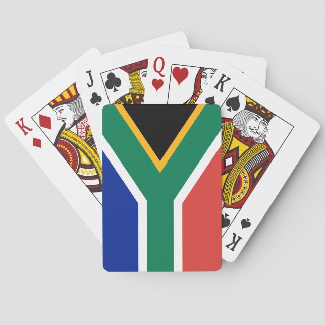 Baraja De Cartas Bandera de Sudáfrica (Reverso)
