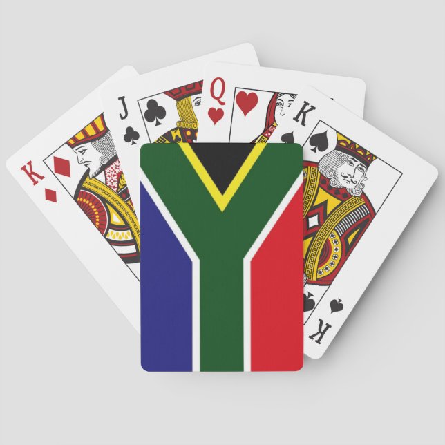 Baraja De Cartas Bandera de Sudáfrica (Reverso)