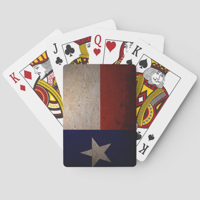 Baraja De Cartas Bandera de Texas (Reverso)