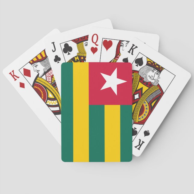 Baraja De Cartas Bandera de Togo (Reverso)