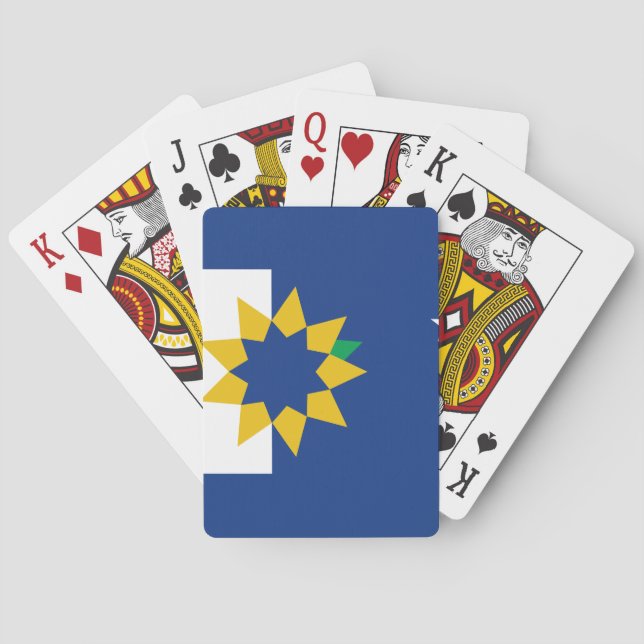 Baraja De Cartas Bandera de Topeka, Kansas (Reverso)