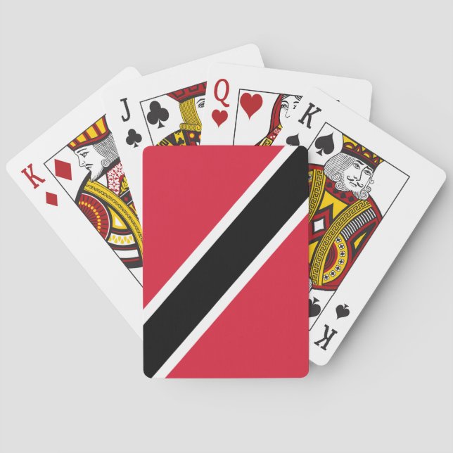 Baraja De Cartas Bandera de Trinidad y Tobago (Reverso)