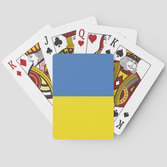 Baraja De Cartas Bandera de Ucrania, ucraniano Slava Ukraini Слава  (Reverso)