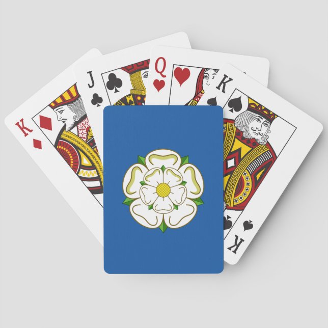 Baraja De Cartas Bandera de Yorkshire (Reverso)