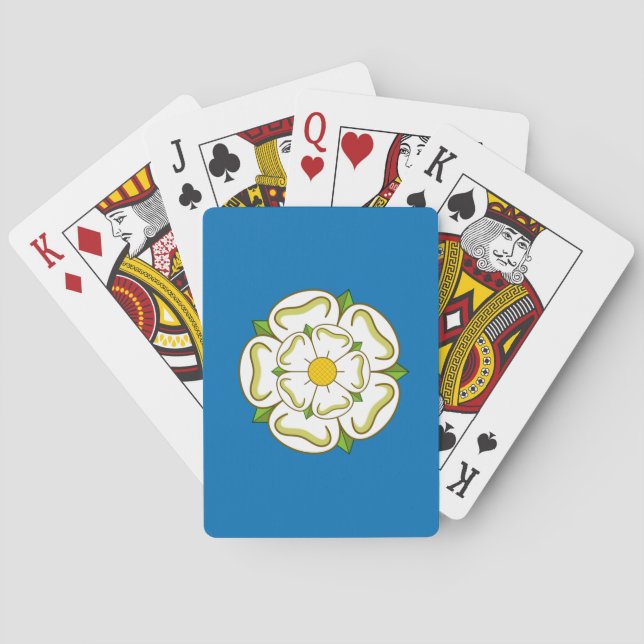Baraja De Cartas Bandera de Yorkshire (condado de Inglés) (Reverso)