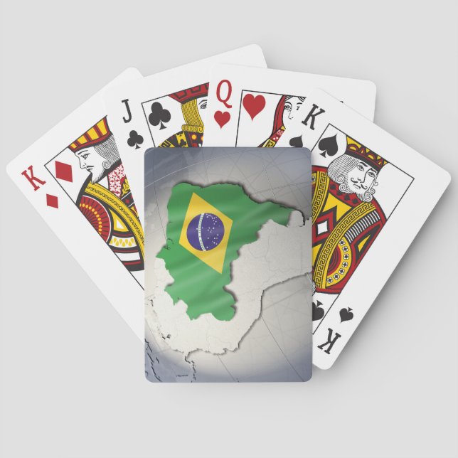 Baraja De Cartas Bandera del Brasil (Reverso)