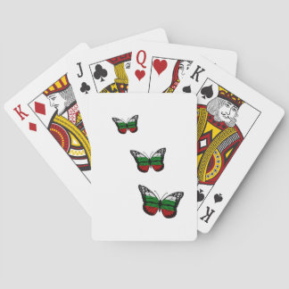 Baraja De Cartas Bandera del búlgaro de la mariposa
