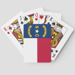 Baraja De Cartas Bandera del Estado de Carolina del Norte